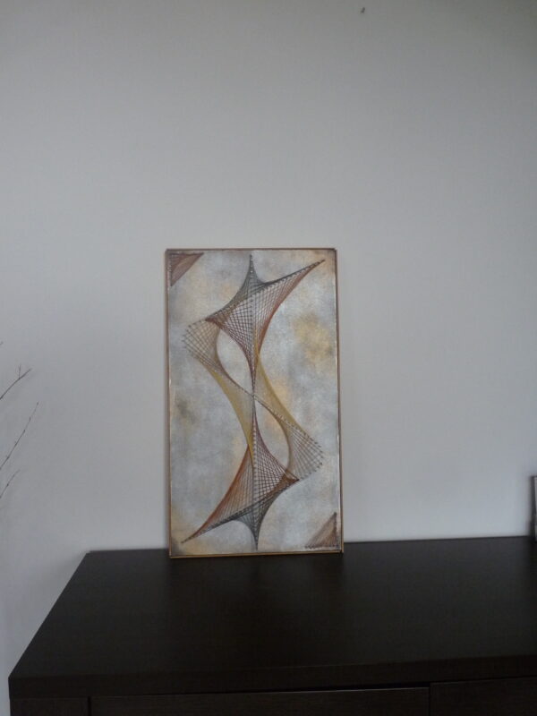 Tableau art filaire ou string art (cadre et verre de protection)