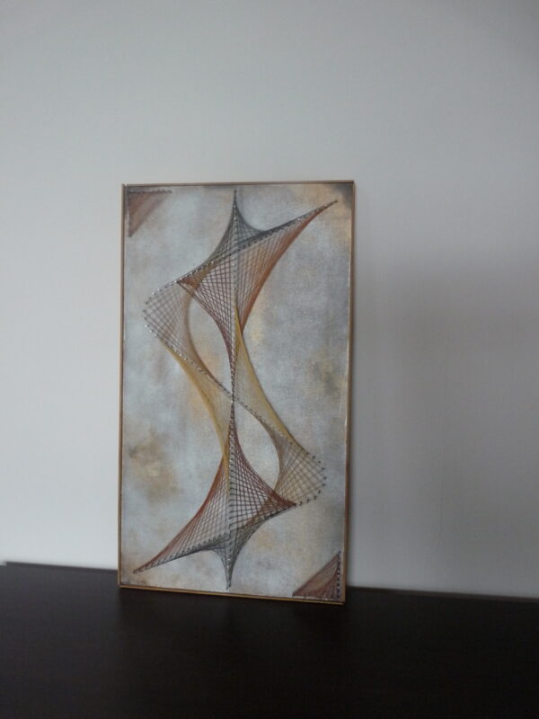 Tableau art filaire ou string art (cadre et verre de protection)