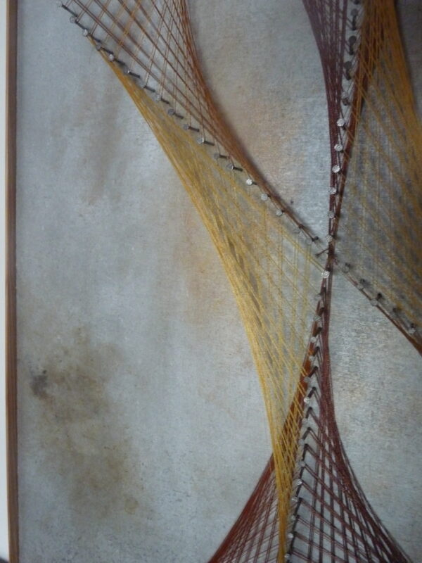 Tableau art filaire ou string art (cadre et verre de protection)