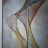 Tableau art filaire ou string art (cadre et verre de protection)
