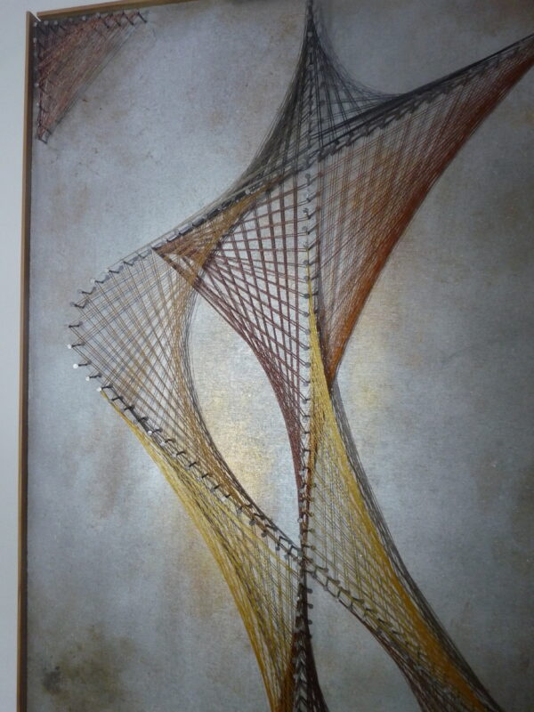 Tableau art filaire ou string art (cadre et verre de protection)
