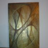art filaire sur tableau bois recyclé
