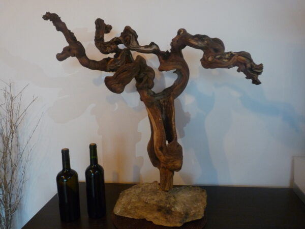 présentoir en cep de vigne