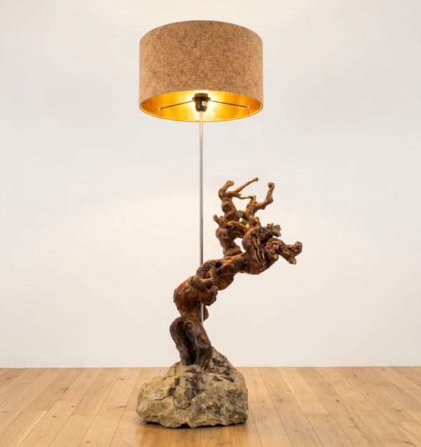 lampe en cep de vigne