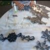 tableau en matériaux recyclés "en cours de création"