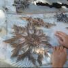 tableau en matériaux recyclés "en cours de création"
